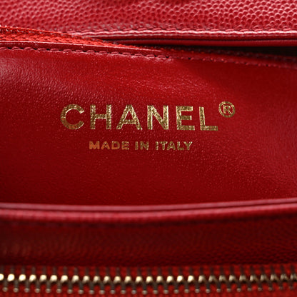 Chanel Caviar Quilted Small Business Affinity Flap Red 6 of 8