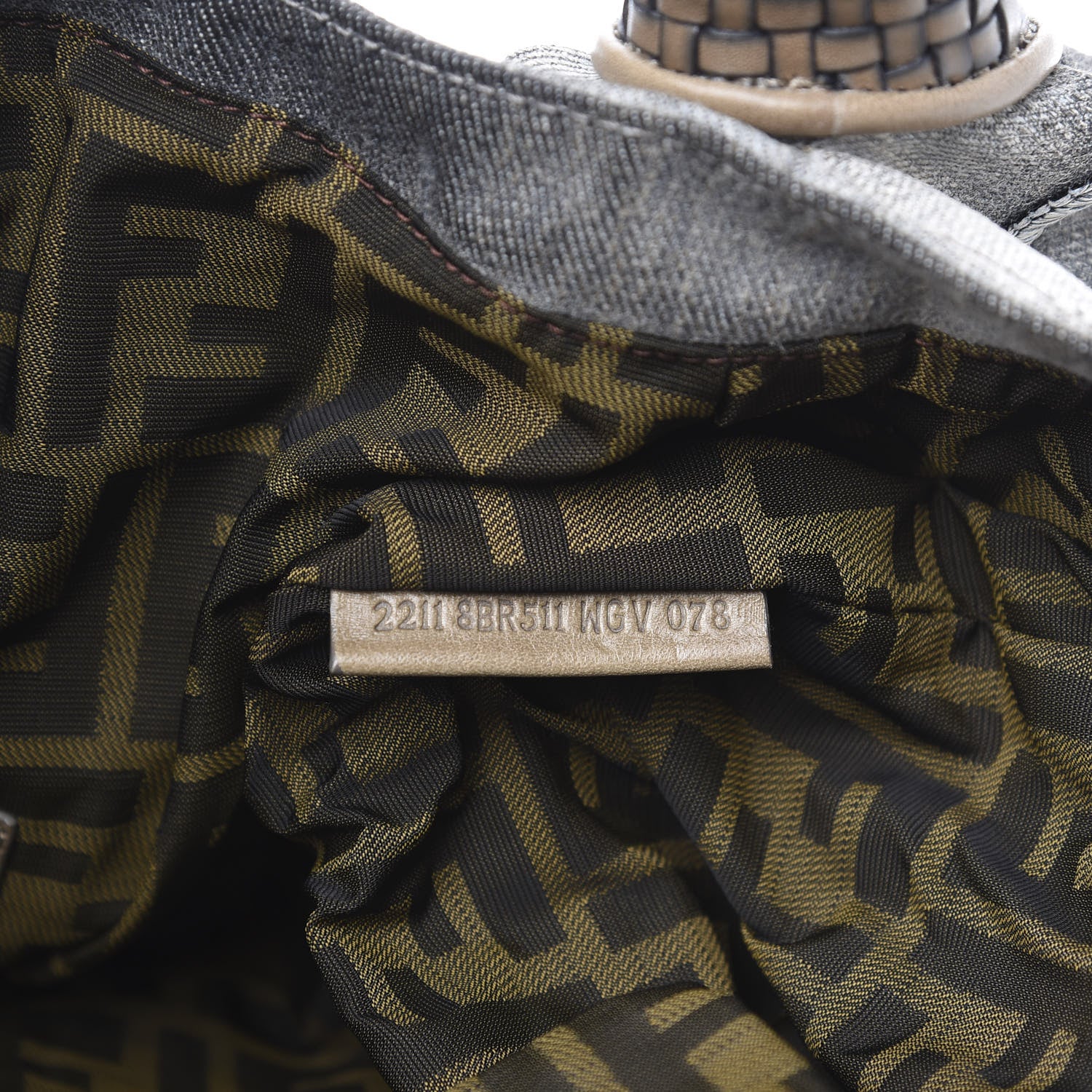 Fendi Denim Squirrel Embroidered Spy Grey 7 of 11