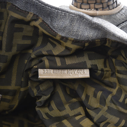 Fendi Denim Squirrel Embroidered Spy Grey 7 of 11