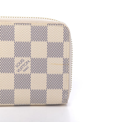 Louis Vuitton Damier Azur Clemence Wallet Rose Ballerine 7 of 7