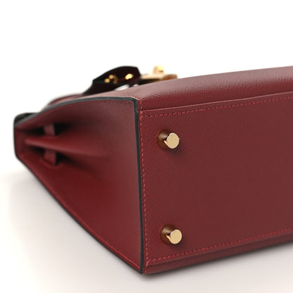 Hermes Epsom Kelly Sellier 25 Rouge H 7 of 9