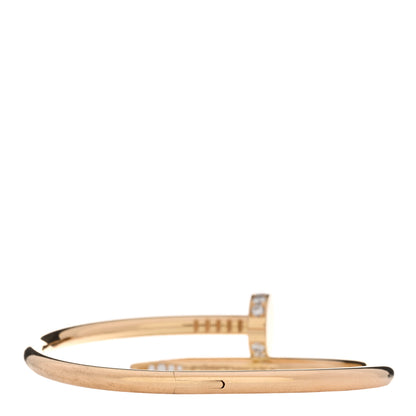 Cartier 18K Yellow Gold Diamond Juste Un Clou Bracelet 15 2 of 4