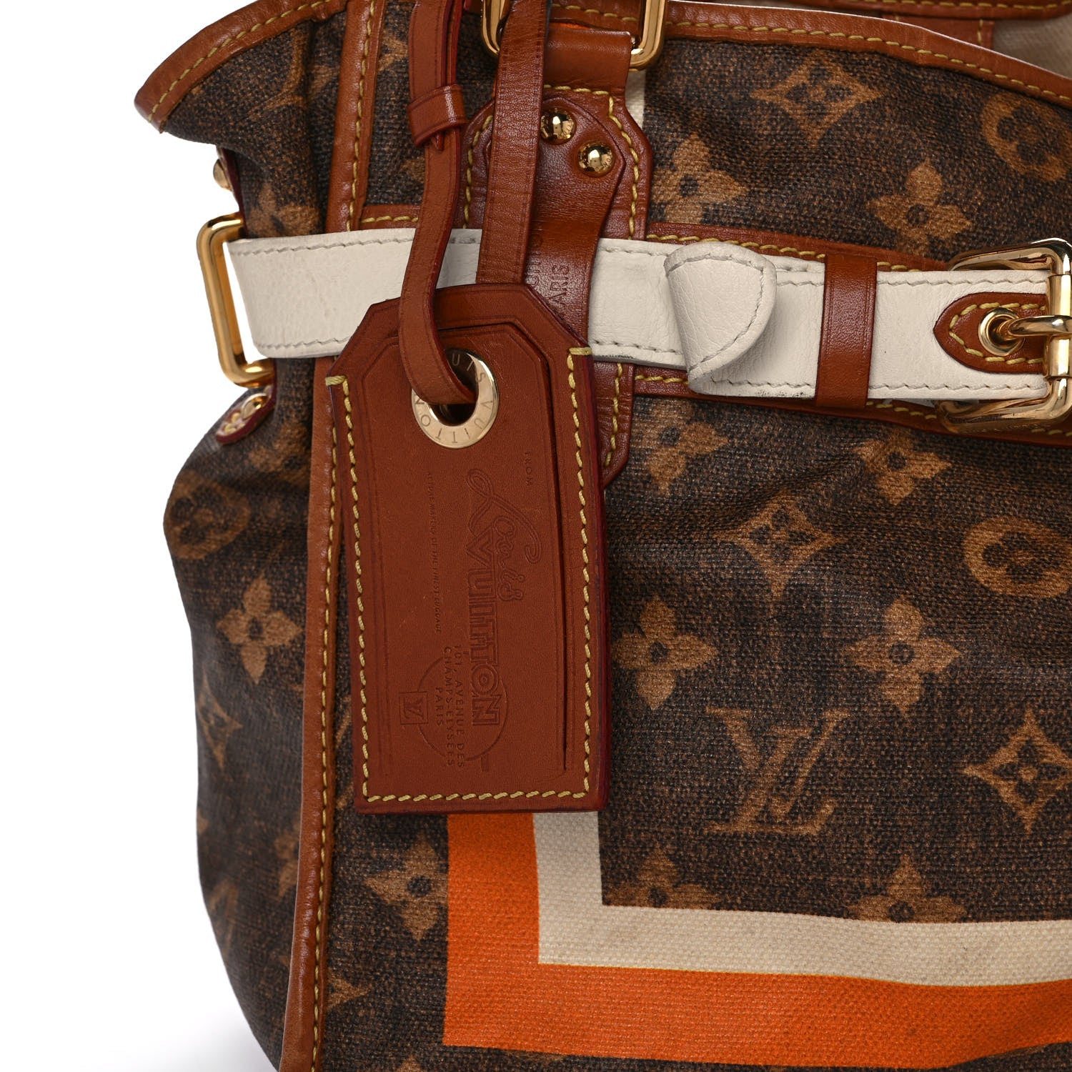 Louis Vuitton Monogram Rayures Tisse Sac PM 12 of 20