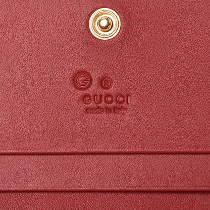 Gucci GG Supreme Monogram Blooms Card Case Wallet Beige Blue Navy Hibiscus Red 6 of 10
