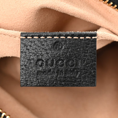 Gucci Calfskin Web Mini Ophidia Shoulder Bag Black 6 of 11