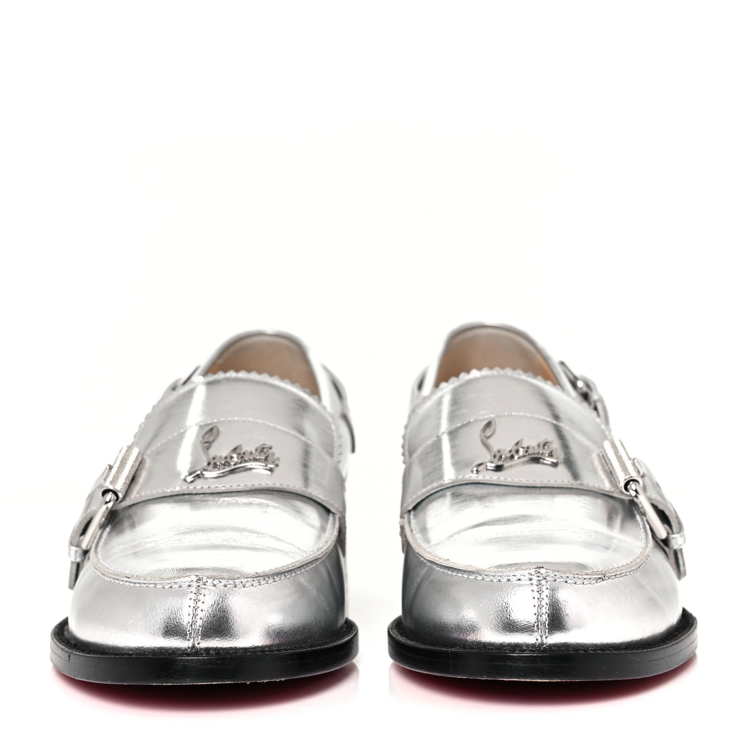 Mirror Patent Montezumo Donna Flat Loafers 37 Silver