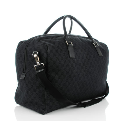 Gucci Denim Monogram Large Duffle Black 3 of 7
