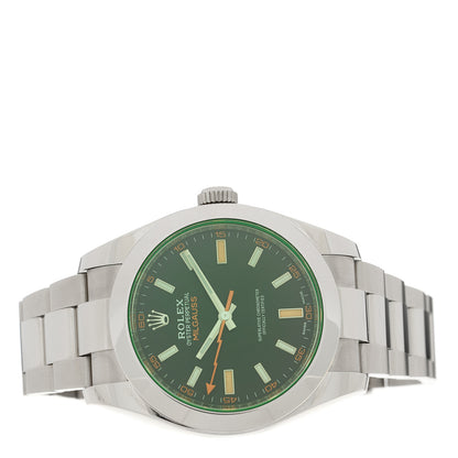 Rolex Stainless Steel 40mm Oyster Perpetual Milgauss Watch Intense Black 116400GV 2 of 5