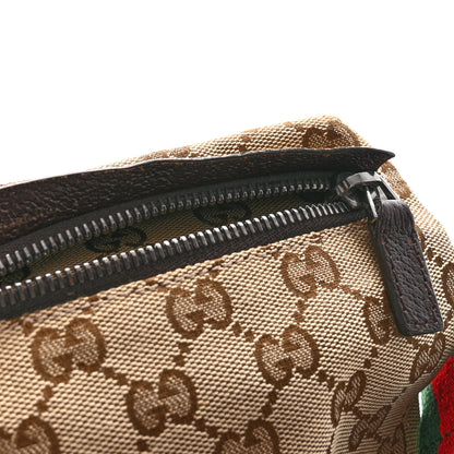 Gucci GG Monogram Double Pocket Belt Bag Dark Brown 12 of 13