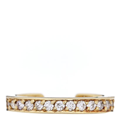 Anita Ko 18K Yellow Gold Diamond Single Row Ear Cuff Earring 1 of 4