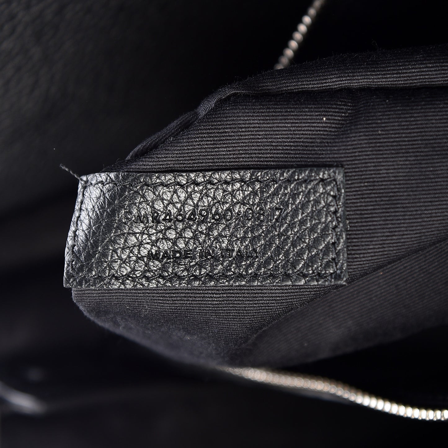 Grained Calfskin Small Supple Sac De Jour Black