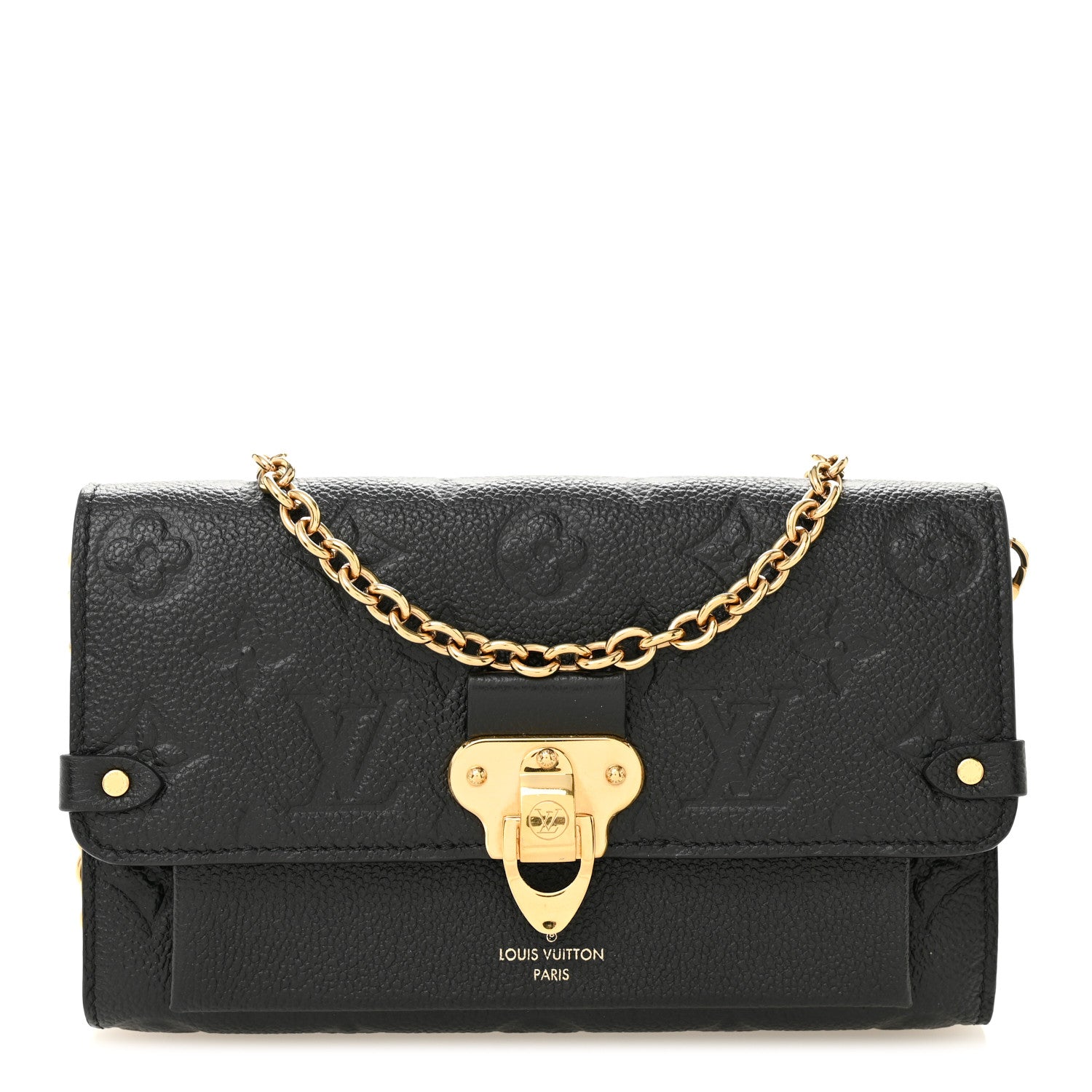 Louis Vuitton Empreinte Vavin Chain Wallet Black 1 of 12