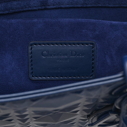 Christian Dior Calfskin Cannage Diamond Medium Lady D-Joy Navy Blue 6 of 10