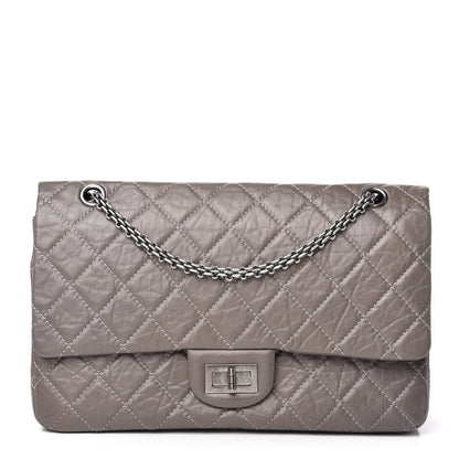 Chanel Aged Calfskin Quilted 2.55 Reissue 227 Flap Grey 1 of 9