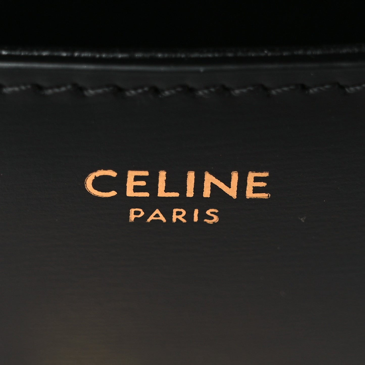 Shiny Calfskin Triomphe Shoulder Bag Black