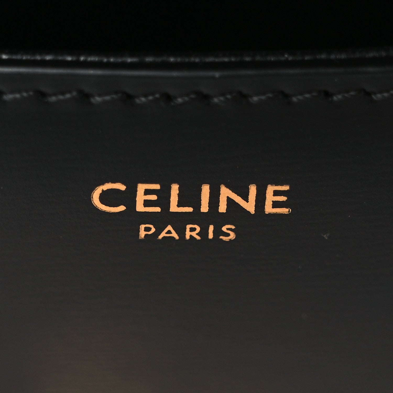 Celine Shiny Calfskin Triomphe Shoulder Bag Black 6 of 10