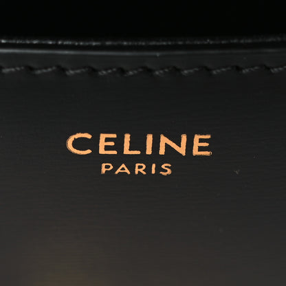 Celine Shiny Calfskin Triomphe Shoulder Bag Black 6 of 10