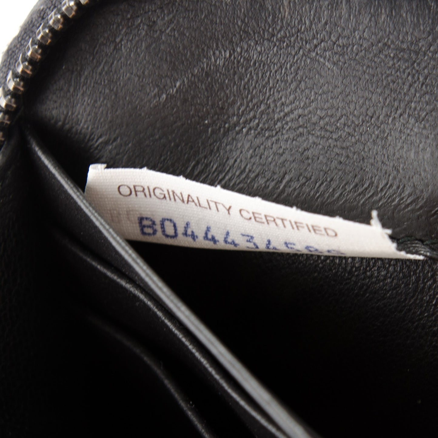 Nappa Intrecciato Zip Around Wallet Black