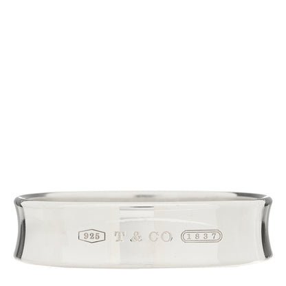 Tiffany Sterling Silver 1837 Cushion Bangle Bracelet 1 of 3