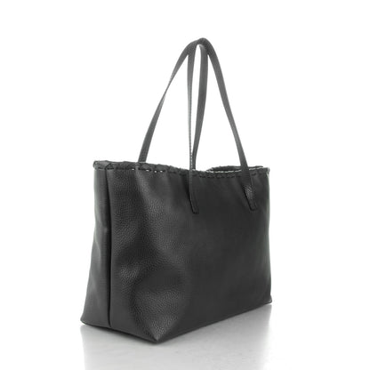 Gucci Pebbled Calfskin Bamboo Tassel Tote Black 3 of 7