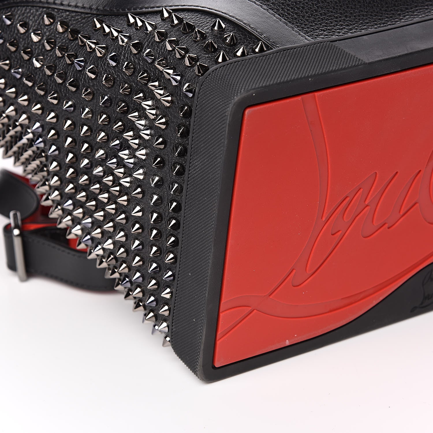 Christian Louboutin Calfskin Spiked Explorafunk Backpack Black 8 of 11