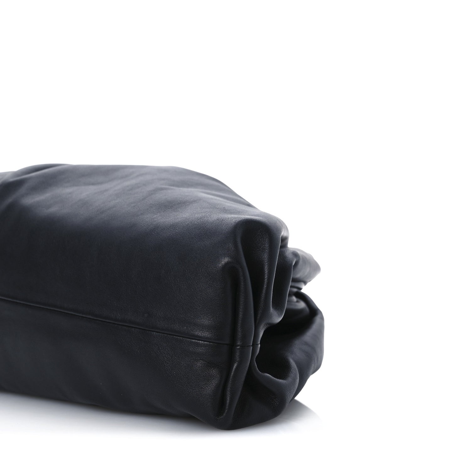 Smooth Butter Calf The Pouch Oversized Clutch Black