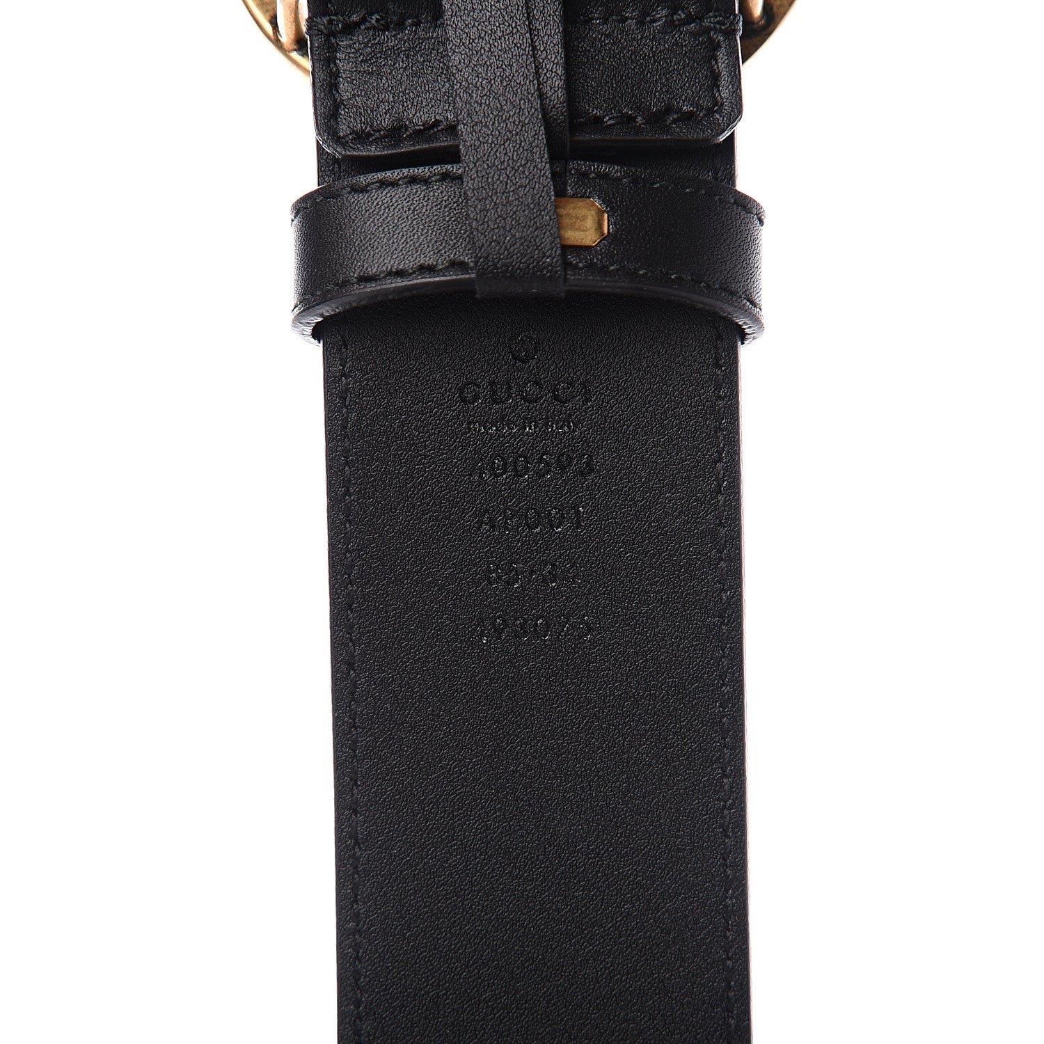 Gucci Calfskin Double G 40mm Belt 85 34 Black 3 of 6