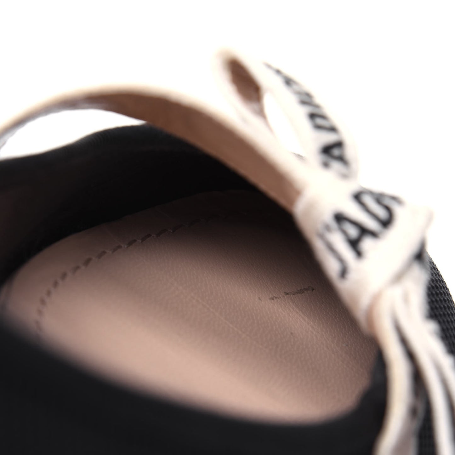 Fabric Ribbon Embroidered J'Adior Ballet Flats 36.5 Black
