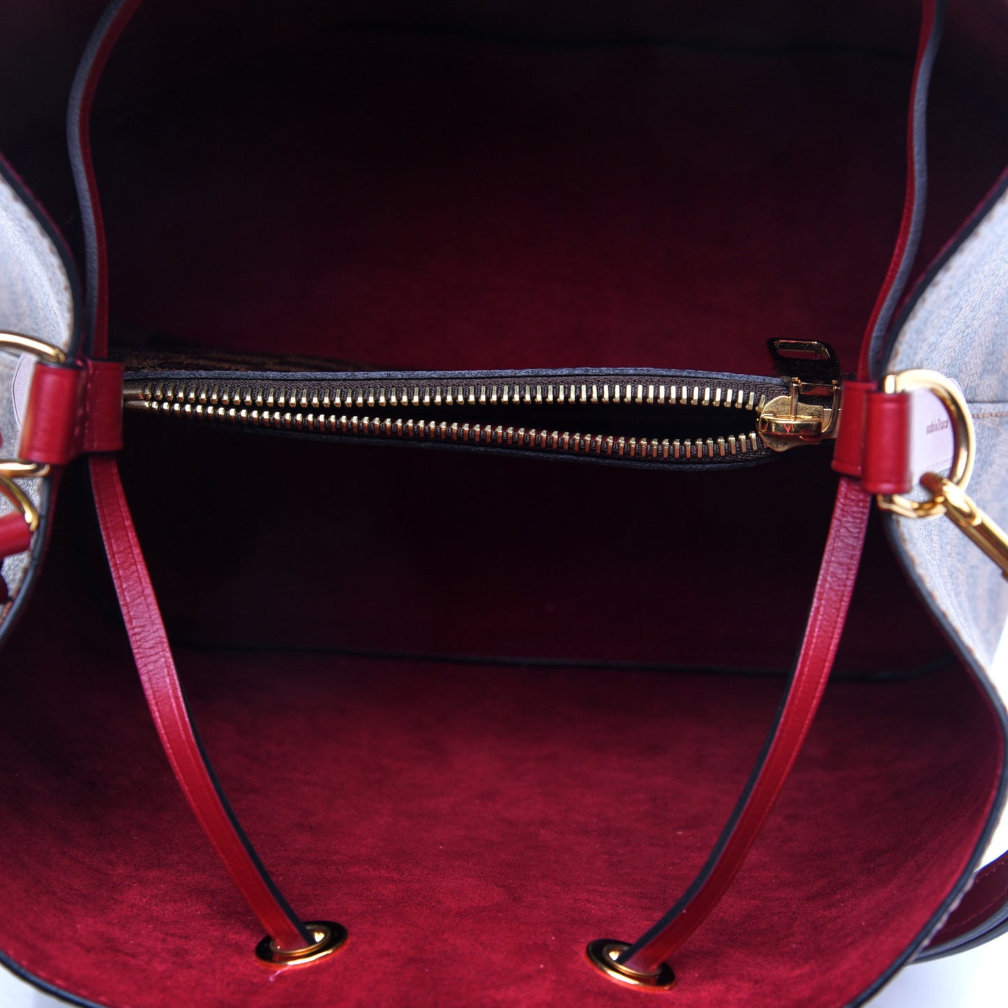 Damier Ebene Neonoe MM Cherry Berry