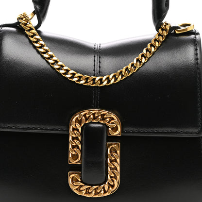 Marc Jacobs Calfskin The St Marc Mini Top Handle Bag  Black 7 of 9