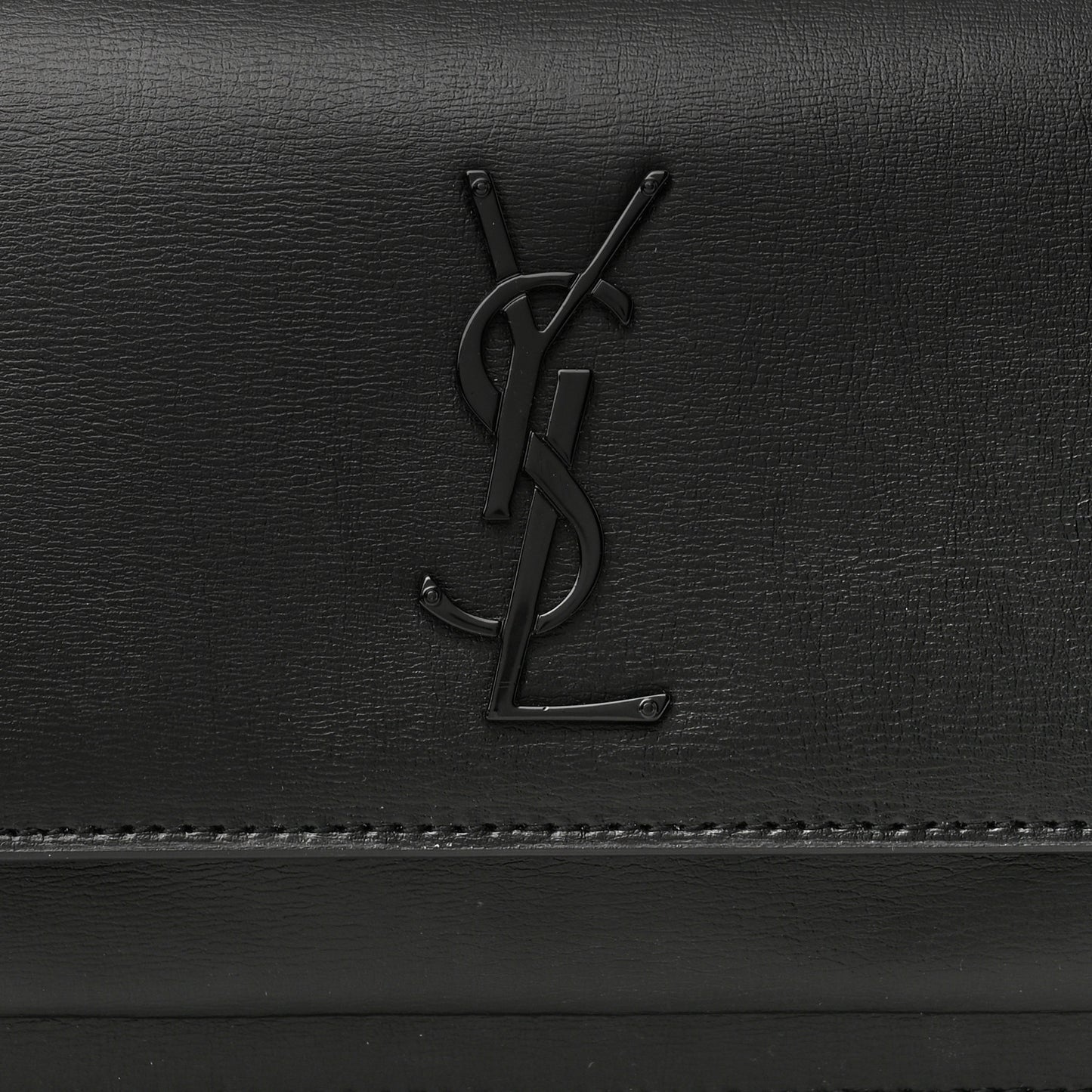 Calfskin Monogram Sunset Chain Wallet Black