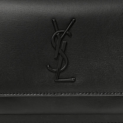 Saint Laurent Calfskin Monogram Sunset Chain Wallet Black 9 of 18