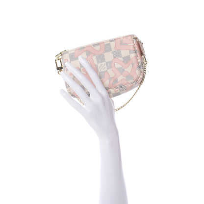Louis Vuitton Damier Azur Tahitienne Mini Pochette Accessories 2 of 10