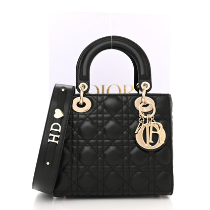 Christian Dior Lambskin Cannage Small My ABCDior Lady Dior Black 12 of 12