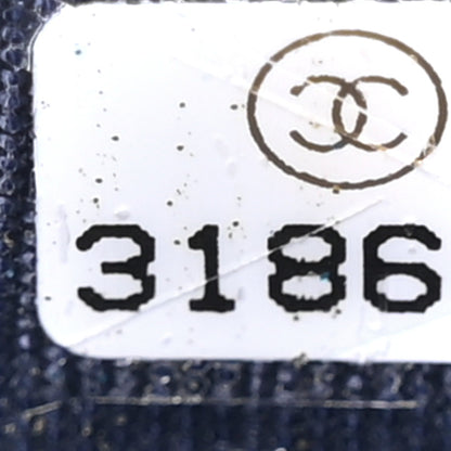 Chanel Caviar Quilted Card Holder Navy 8 of 9