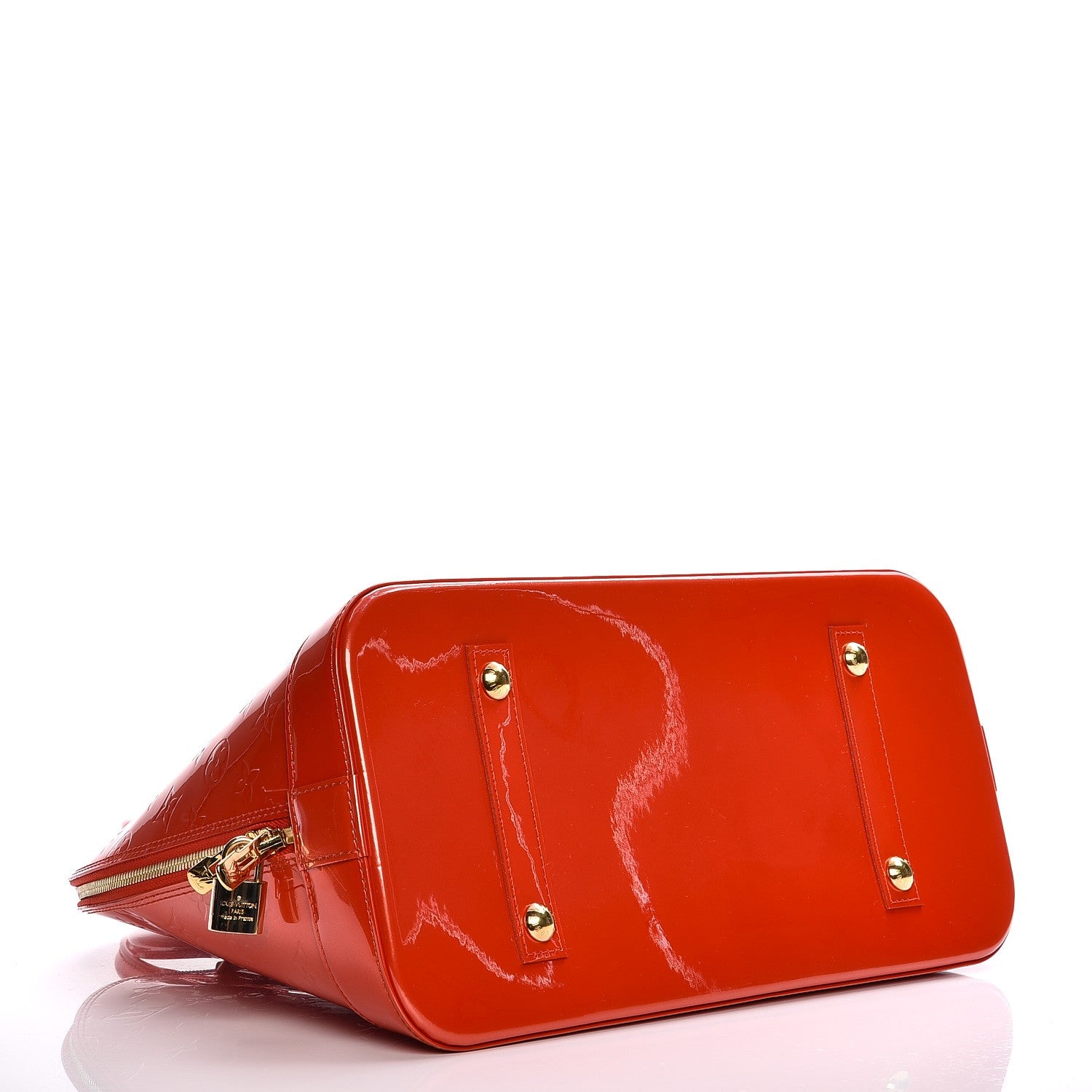 Louis Vuitton Vernis Alma GM Orange Sunset 4 of 9