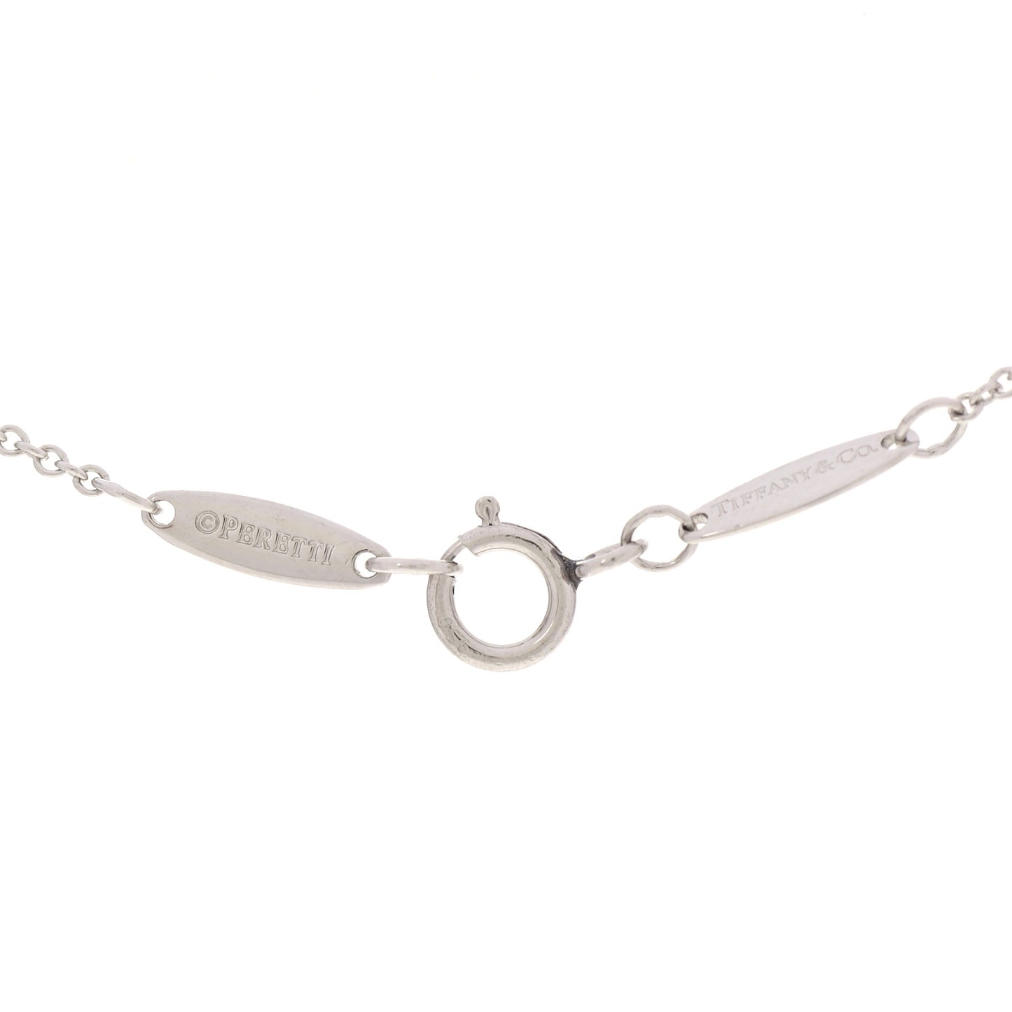 Platinum Diamond .14ct Elsa Peretti Diamonds by the Yard Pendant Necklace