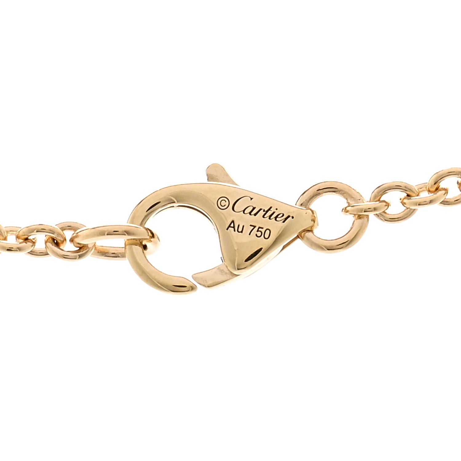 Cartier 18K Yellow Gold Interlocking LOVE Necklace 4 of 5