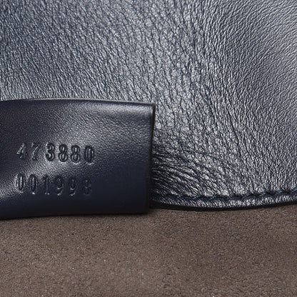 Gucci Guccissima Signature Double Buckle Backpack Blue 7 of 11