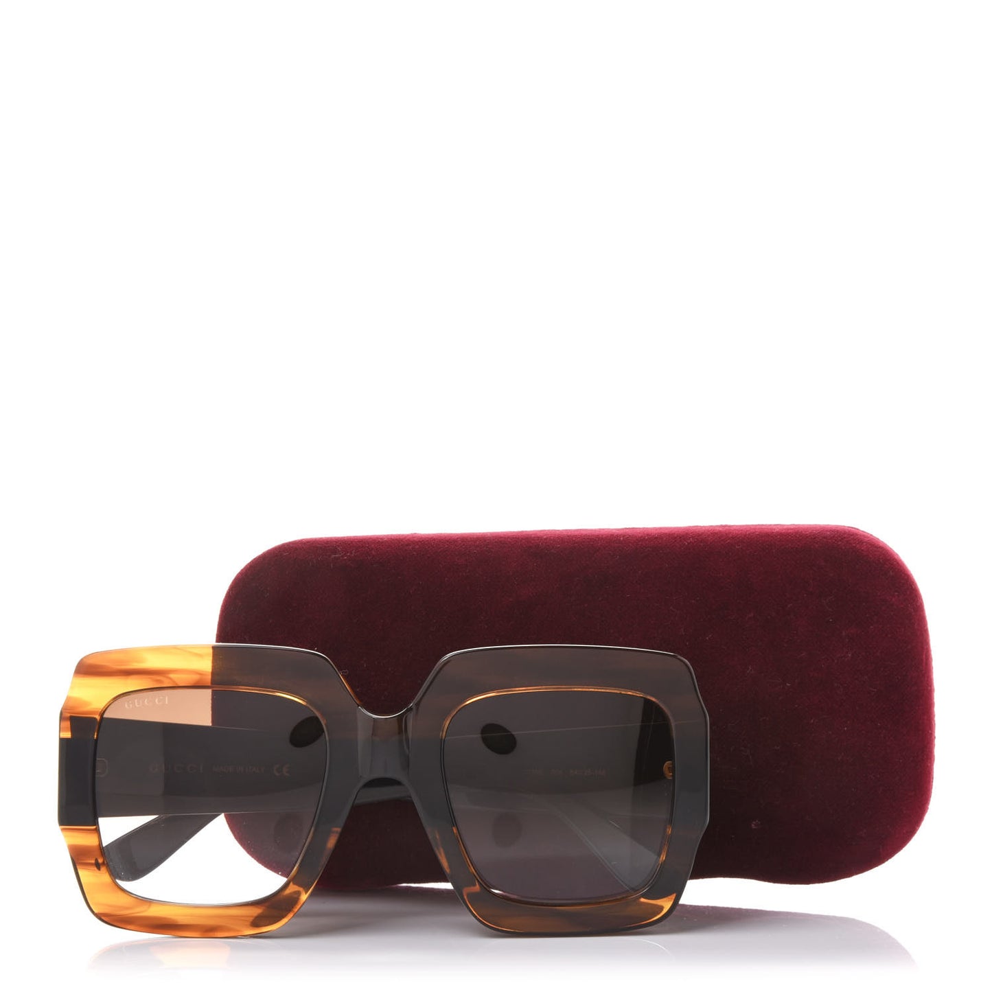 Square Frame GG0178S Sunglasses Havana