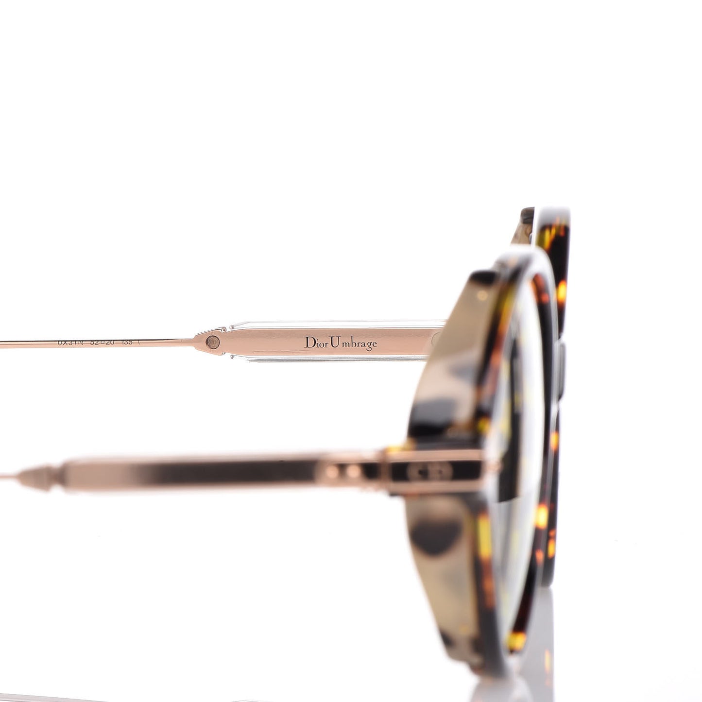Acetate Leaf Print Umbrage Round Sunglasses Pink Foliage