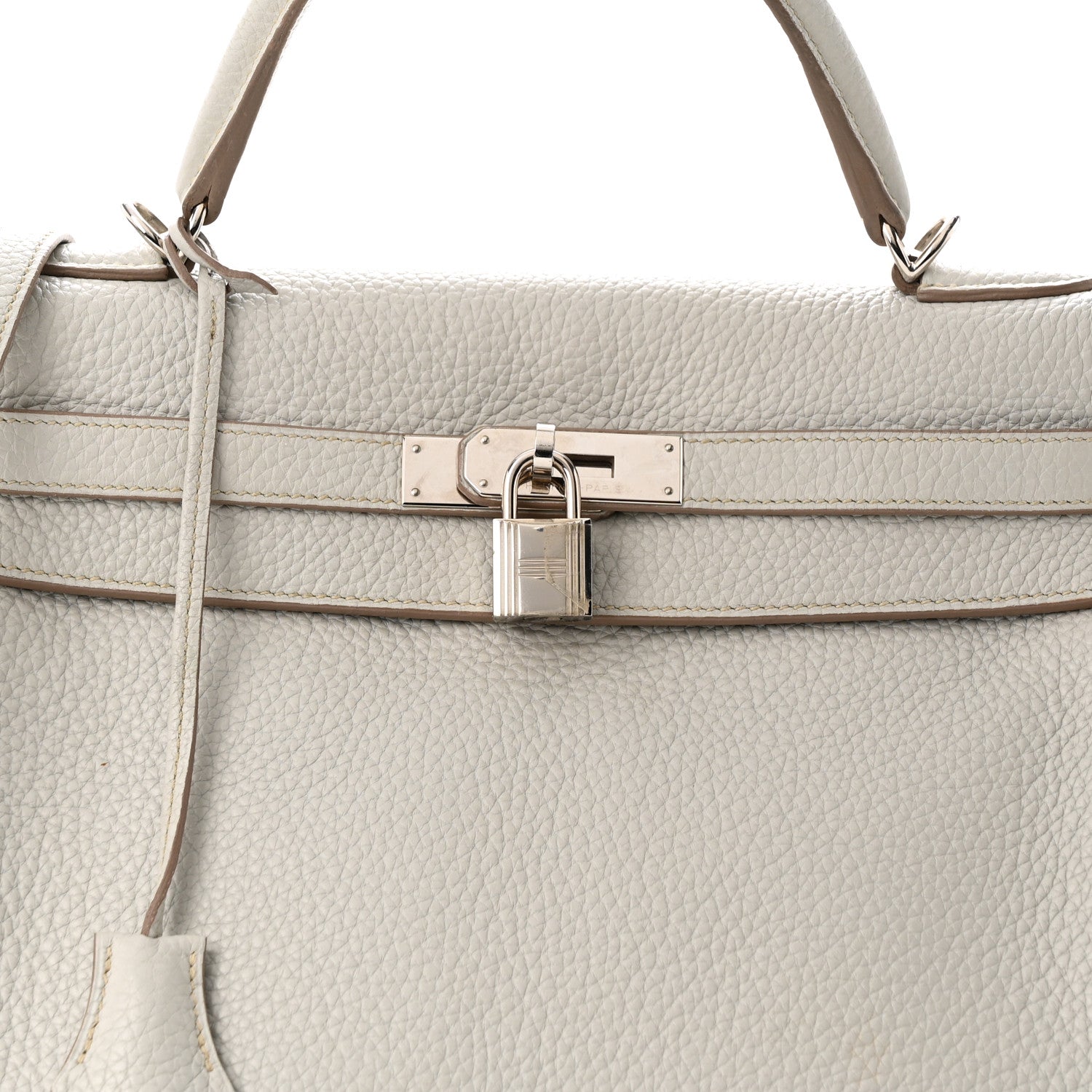 Hermes Taurillon Clemence Kelly Retourne 32 Gris Perle 8 of 12
