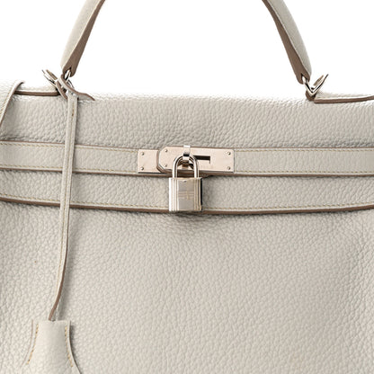 Hermes Taurillon Clemence Kelly Retourne 32 Gris Perle 8 of 12