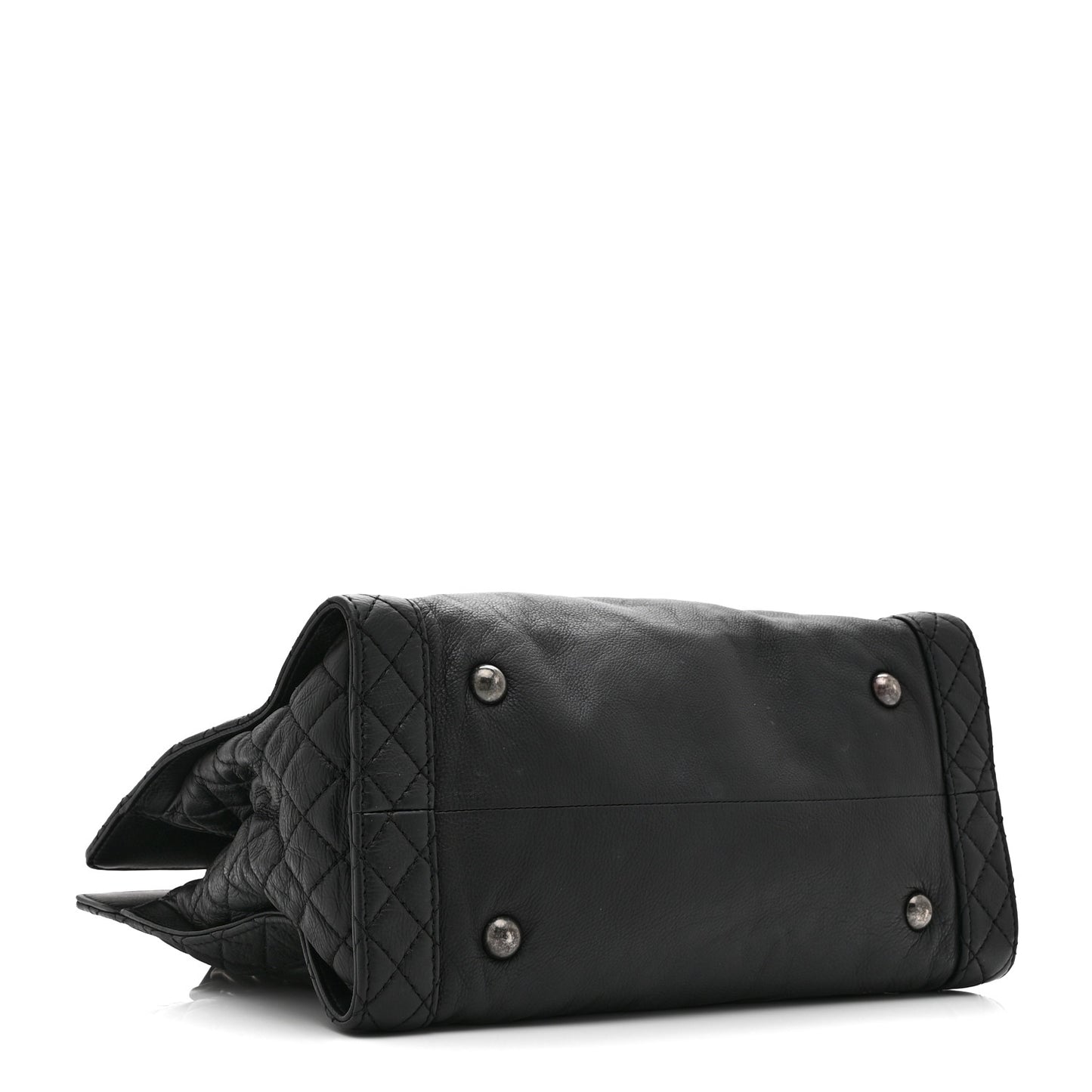 Calfskin Boy Reverso Shopping Tote Black