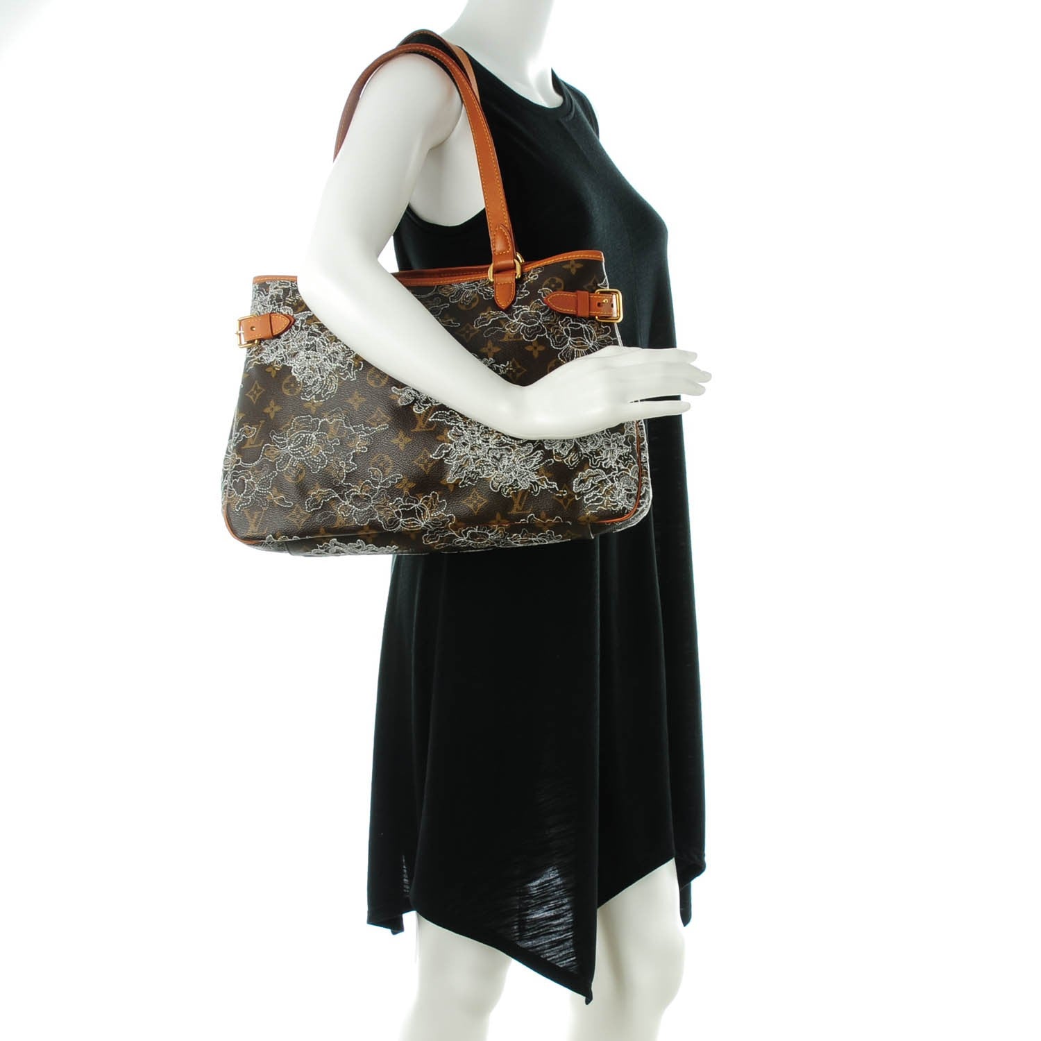 Louis Vuitton Monogram Dentelle Batignolles Horizontal Silver 2 of 10