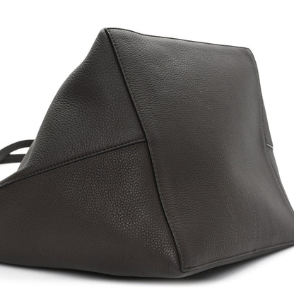 The Row Grained Calfskin Park Tote Three Acajou Deep Brown 9 of 10