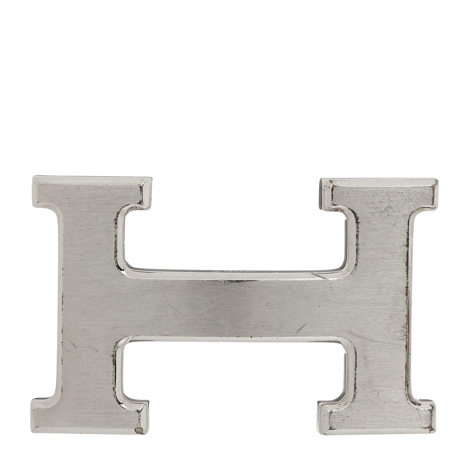 Hermes Polished Palladium 32mm H Belt Buckle Silver 1 of 4