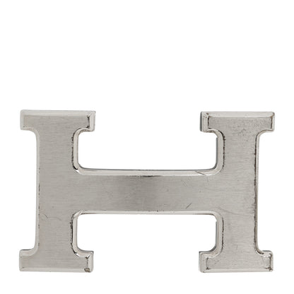 Hermes Polished Palladium 32mm H Belt Buckle Silver 1 of 4