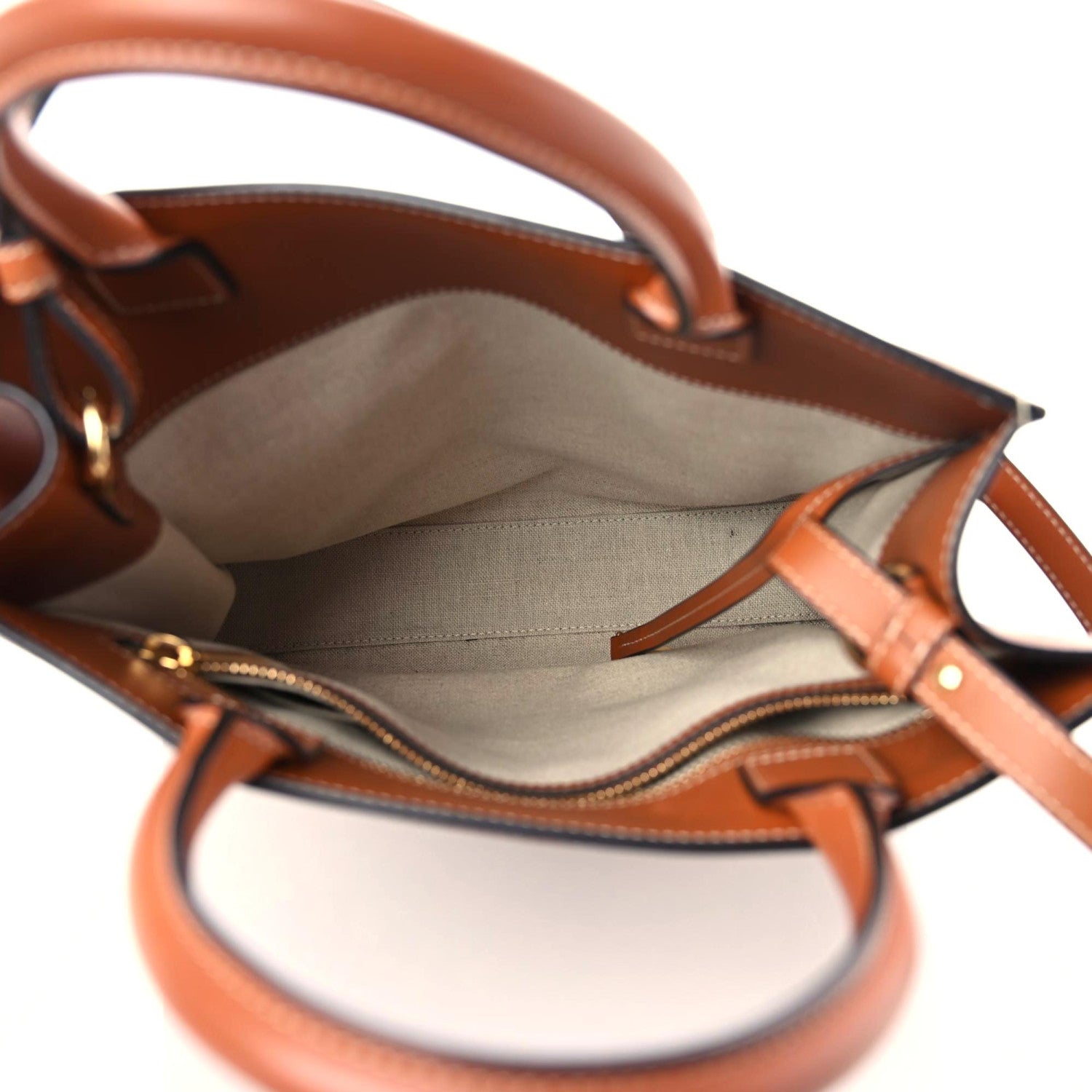 Celine Canvas Calfskin Jacquard Floral Small Vertical Cabas Black Tan 12 of 21