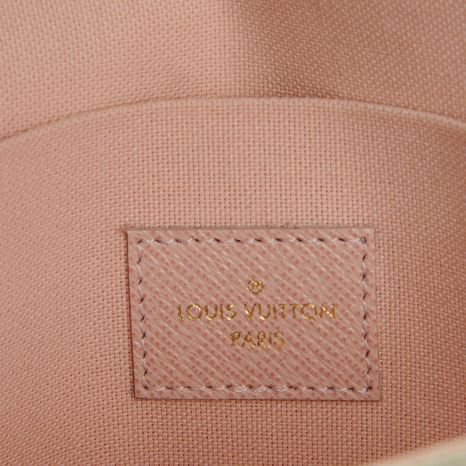 Louis Vuitton Damier Azur Pochette Felicie Chain Wallet Rose Ballerine 6 of 9